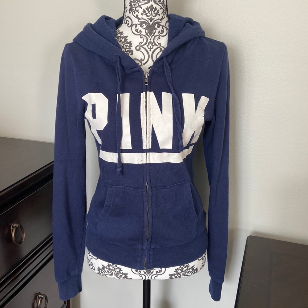 Victoria’s Secret PINK Navy Blue Hoodie XS
